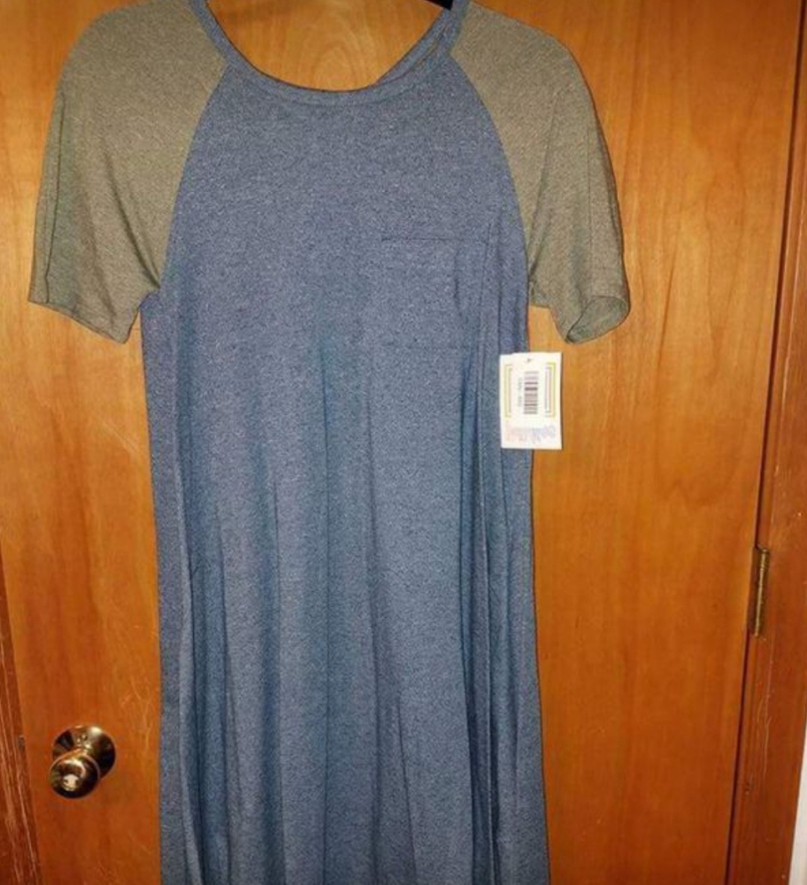 Blue and Green Lularoe Carly XXS